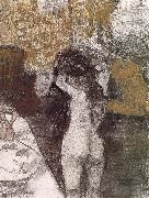 Edgar Degas After bath oil painting artist